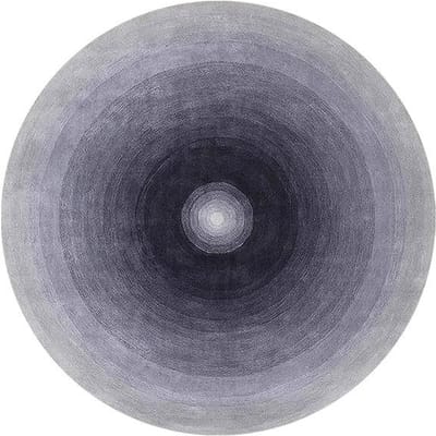 Minimalistische Stijl Woonkamer Decoratie Rond Tapijt Pluizig Zacht Vloerkleed Dik Pluche Studiekamer Tapijt Kleurverloop Tapijten voor Slaapkamer 80x80CM