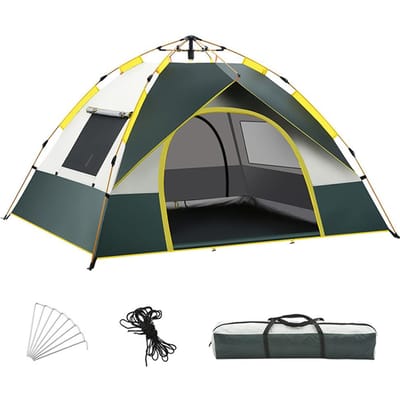 3-4 persoons camping koepeltent Snelle installatie Buitentent Wind- en regendicht Ultravioletbescherming