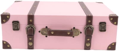 Dailygoods- Houten Koffer Vintage Charme - Decoratieve Koffer - Opbergkist - Retro - Fotografie Accessoires - Multifunctioneel Gebruik