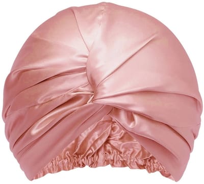 Livano Zijden Slaapmuts - Satijnen Nachtmuts - Silk Bonnet - Sleep Cap - Haarverzorging - Satin - Verstelbaar - Voor Zacht & Stralend Haar - Roze
