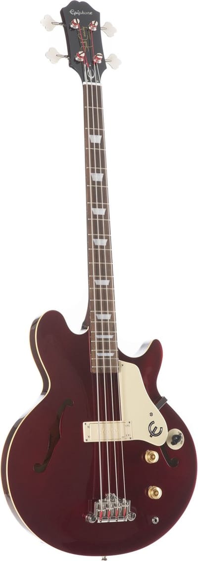 Epiphone Jack Casady Bass Sparkling Burgundy - Semi-akoestische basgitaar