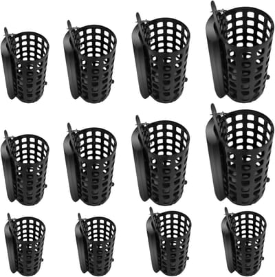 Visvoer Mand - 12 Stuks Metalen Voeder Mand Voor Vissen - Ideaal Voor Vijver, Hengelsport en Voedselaccessoires