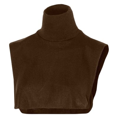 Pieten trui met kraag - feest trui donker bruin - One size - Gekleurde pieten trui - Pieten pak - Apollo
