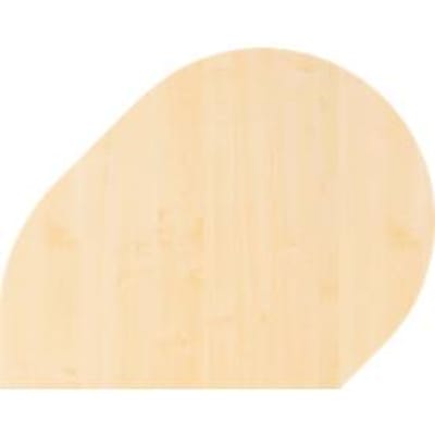 Aanschuiftafel Breno, voor bureaus Breno, 800 x 1000 mm, ahorn/zilver