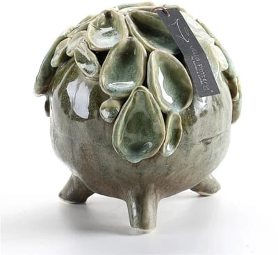 Groene Schelpenvaas Suus D18xH19