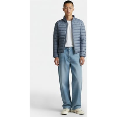 JOTT Mat Down Jacket Blue Washed Size: 3XL | Light Jackets Outlet | Heren | Blauw