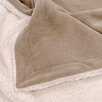 Unique living Plaid Lars XL - 240x220 cm - Stone