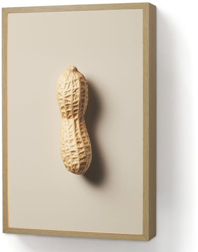 Wandlamp 40x60 cm - Oplaadbaar - Pinda - Ruw - Beige - Wandlampen binnen woonkamer - Slaapkamer lamp - Decoratieve nachtlamp - Vloerlamp draadloos