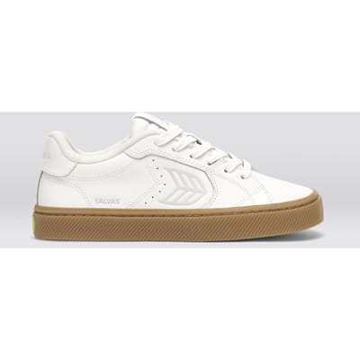 Cariuma Salvas Leather Gum Warm White Ice Logo Size: 40.5 | Sneakers Outlet | Unisex | Groen