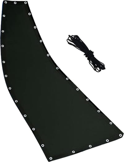 Schommel Vervangingsstof - Hangmatstof - Buiten Ontspannen - Waterdicht Weerbestendig - 64x197cm - Zwart