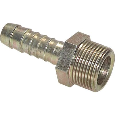 G 1/4'' Buitendraad x 13mm Verzinkt Stalen Slangpilaar 25 Bar [2 Stuks]