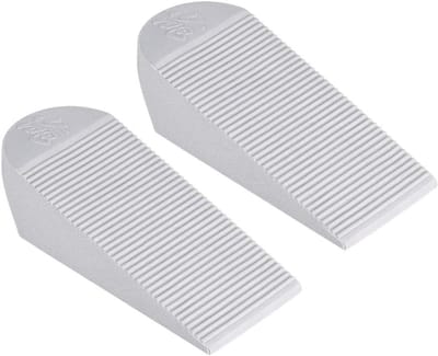 Deurstopper Wig - Vloerstopper - Deur Openhouden - Flexibel Rubber - 120 mm - Grijs