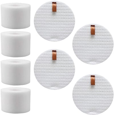 NTH products- Vacuümfilterset 4 Stuks - Schuimfilter Vervanging - Haaifilter Compatibel met NZ801UKT/NV680/NV681/NV682/NV801/N803/UV810/AZ910 - Wasbaar - Hoogwaardig Materiaal - Eenvoudig te Installeren - Stofzuigerfilters