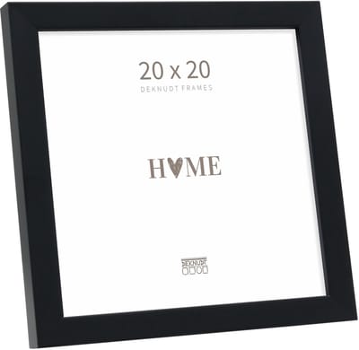 Deknudt Frames fotolijst S243K2 - zwart - smal - foto 20x20 cm