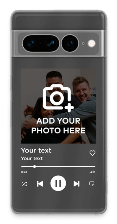Gepersonaliseerd - Case Company® - Hoesje geschikt voor Google Pixel 7 Pro hoesje - Music Player - Soft Cover Telefoonhoesje - Bescherming aan alle Kanten en Schermrand