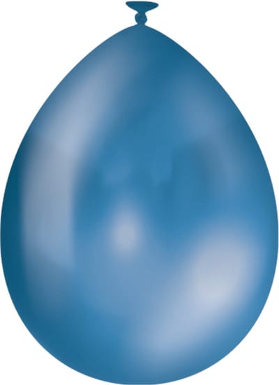 Metallic ballonnen | 10 stuks | Kleur: Blauw | Afmeting: 30cm
