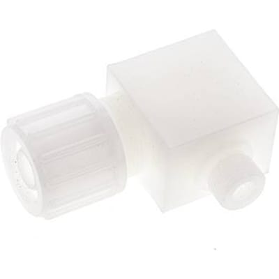 20x13mm & G3/8'' PVDF L-Vorm Knelfitting Buitendraad 10bar Kunststof en Polyamide