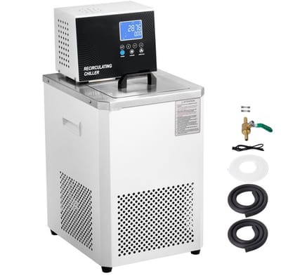 Laboratorium circulatiekoeler - Koel- en circulatiepomp waterbad 6 L - Temperatuurbereik -20°C tot 100°C - LCD-scherm - RVS 304 - Koel- en verwarmingsfunctie