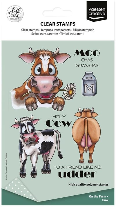 Clearstamps Cow On the farm - Carla Creates