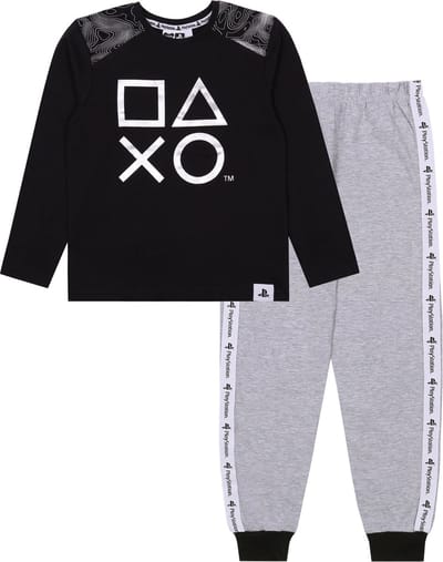 Tweedelige zwart-grijze pyjama voor jongens - PlayStation