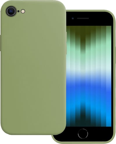 Hoesje Geschikt voor Apple iPhone SE (2022) - Sterk & Shockproof - Hoes Cover - Siliconen Case - Groen