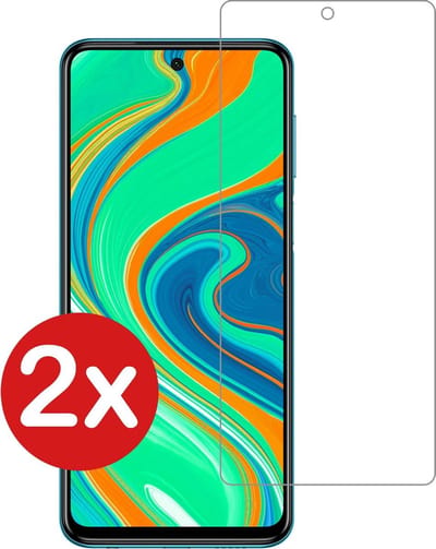 Screenprotector - 2 Stuks - Geschikt voor Xiaomi Redmi Note 9S - Extra Sterk - Beschermglas - Gehard Glas - Tempered Glass - Screen Protector