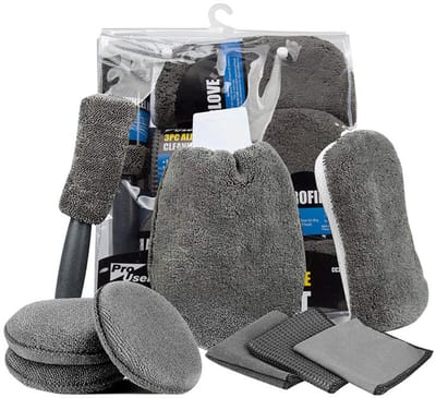 Reinigingsset voor auto-interieur en -exterieur - Autoverzorgingsset - Reinigingsset voor auto-exterieur - Autowasset - Multifunctionele reinigingsdoek