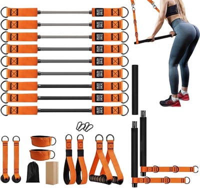 Pilates Bar Set - Fitness Set - Spier Training - Flexibel Ontwerp - 39x17x12 cm - Niet gespecificeerd