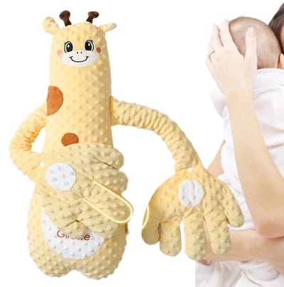 Kinder Slaapcomfort Kussen, Pluche Speelgoed Kussen, Knuffeldier Super Zacht Pluche Kussen, Geschikt Voor Familie En Reizen Poppen (Giraffe)