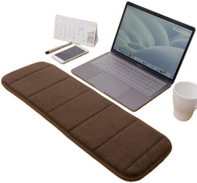 longziming -Toetsenbord Elleboogkussen – Elleboogmat Memory Foam – 60x20 cm – Zachte Elleboog Kussen – Zacht Koraalpluizig met Memory-Katoen – Ergonomisch Comfort voor Werk en Gamen – Bruin