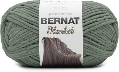 Dekengaren Chenille - Garen voor Baby - Knutselen en Haken - Super Volumineus Gewicht - 300g - Gerookt Groen