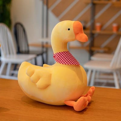 Schattige Eend Pluche Speelgoed Zachte Gevulde Pluche Pop Pluizig Geel Witte Eend Kussen Voor Kinderen Kawaii Pluche Speelgoed Voor Kinderen Verjaardagscadeau 30cm