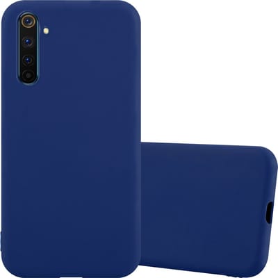 Cadorabo Hoesje geschikt voor Realme 6 PRO in CANDY DONKER BLAUW - Beschermhoes gemaakt van flexibel TPU silicone Case Cover