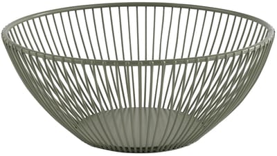 Allecto - Mand - Opslagmand - Perfect voor elke ruimte - Smoke Groen - Decoratief en functioneel - Geschikt voor huis en horeca - Ø 20 cm