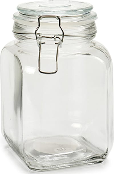 Vivalto Voorraadpot/bewaarpot - Caja - 1.2L - glas - beugelsluiting - D11 x H17 cm