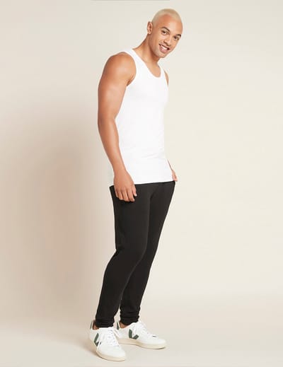 Boody - Bamboe Heren Singlet - Wit / S