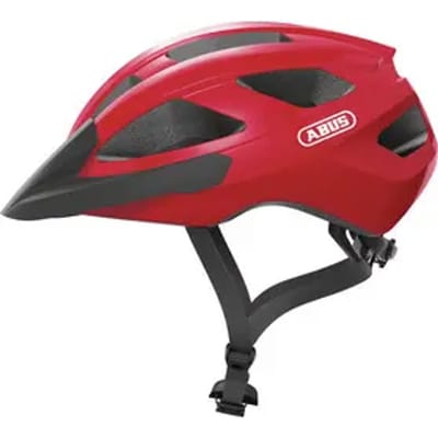 Fietshelm ABUS MACATOR blaze red L - 58-62 cm - rood - Geschikt voor gebruik op elektrische fietsen - stadsfietsen - 360 g