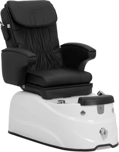 physa Elektrische pedicurestoel - met verlicht voetenbad en massagefuncties - 105 W - 150 kg - zwart 10040879