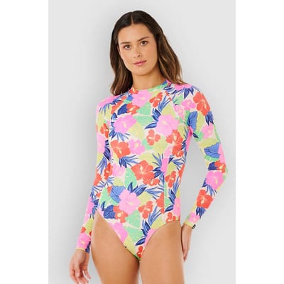 Rip Curl Party Wave UPF Surf Suit Wetsuit patroon