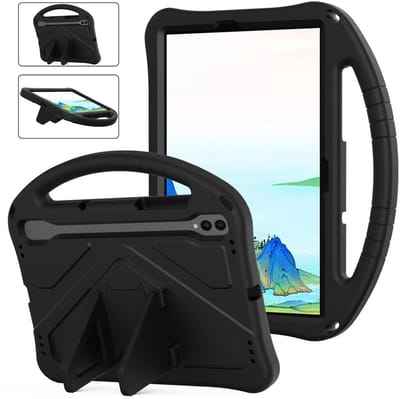 Coverup Tablethoes geschikt voor Samsung Galaxy Tab S11 / S9 / S8 / S7 Hoesje - ShockProof Kids Case - Zwart