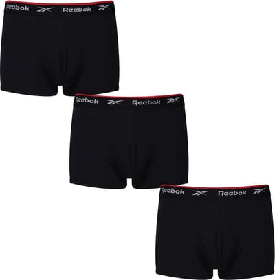 Reebok Boxershort - 3-Pack- Redgrave - Zwart