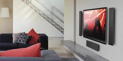 Ultra Dunne Center Speaker voor Home Cinema - 3.5 cm Diep, 10-150 W, HiFi Geluid
