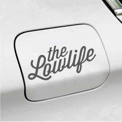 Bumpersticker - The Lowlife - 6,7 X 14,8 - Antraciet