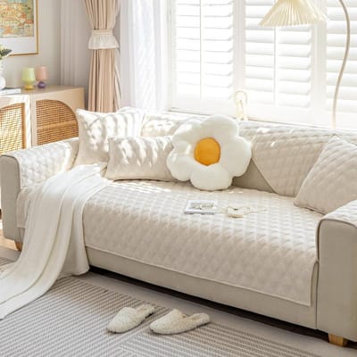 Kristalfluweel Bankovertrek Pluche Effen Kleur Bankhoezen Woonkamer Modern Antislip Hoekbank Kussen Verdikking Bankhoezen 70x70cm 1pcs
