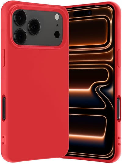 Hoes - Geschikt voor iPhone 17 Pro / 18 Pro - Sterk & Shockproof - Hoesje Cover - Siliconen Case - Rood