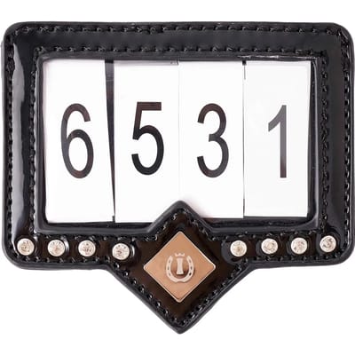 Imperial Riding - Wedstrijd - Hoofdstelnummer - Black - Rose Gold