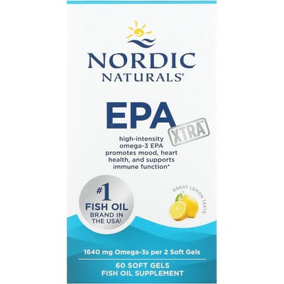 Nordic Naturals, EPA Xtra, excellent arôme de citron, 60 gélules