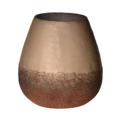 Champagne - Gegraveerde Vaas - Zilver - Hoogte 15 cm, Diameter 15 cm