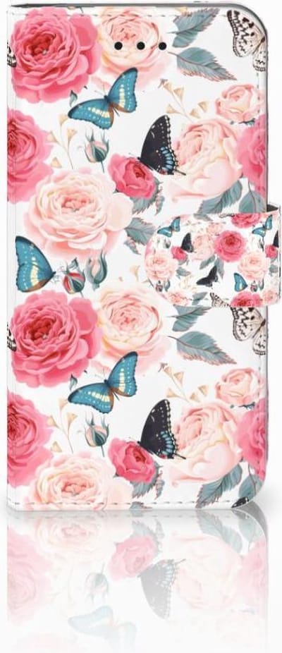 Apple iPhone X | Xs Hoesje Butterfly Roses