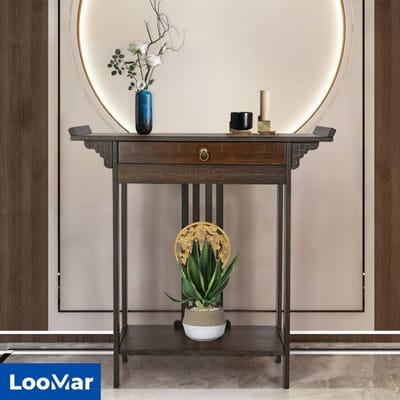 LooMar Haltafel - Side Table - Bijzettafel - Salontafel - Wandtafel - Woonkamertafel - Industrieel